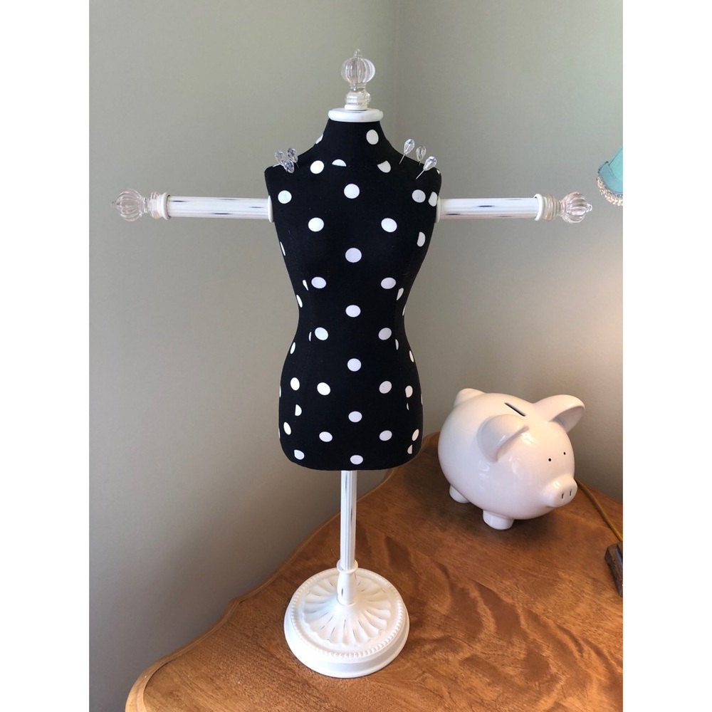 Pottery Barn jewelry stand holder mini dress form